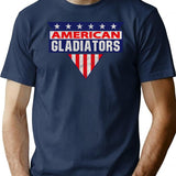American Gladiators Worn T-Shirt for Men & Women, T-Shirts Graphic Tee - Navy