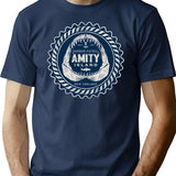 Amity Island Harbor Patrol (Universal Ucs Llc) Lts Worn T-Shirt for Men & Women, T-Shirts Graphic Tee - Navy