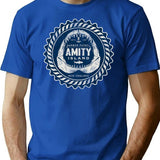 Amity Island Harbor Patrol (Universal Ucs Llc) Lts Worn T-Shirt for Men & Women, T-Shirts Graphic Tee - Blue