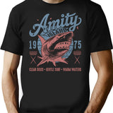 Amity Island Shark 1975 Worn (Universal Ucs Llc) T-Shirt for Men & Women, T-Shirts Graphic Tee - Black