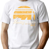Amity Island Sunset Worn Out (Universal Ucs Llc) T-Shirt for Men & Women, T-Shirts Graphic Tee - White