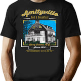 Amityville Bed Breakfast T-Shirt for Men & Women, T-Shirts Graphic Tee - Black