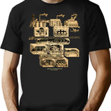 Amnesia A Machine For Pigs Full Map T-Shirt for Men & Women, T-Shirts Graphic Tee - Black