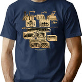 Amnesia A Machine For Pigs Full Map T-Shirt for Men & Women, T-Shirts Graphic Tee - Navy