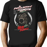 An American Werewolf In London John Landis Horror Classic T-Shirt for Men & Women, T-Shirts Graphic Tee - Black