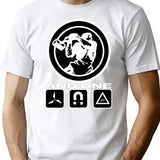 And One Band (Trilogy) Classic T-Shirt for Men & Women, T-Shirts Graphic Tee - White