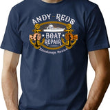 Andy And Red'S Boat Repair Zihuatanejo Mexico Dks T-Shirt for Men & Women, T-Shirts Graphic Tee - Navy