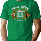 Andy And Red'S Boat Repair Zihuatanejo Mexico Dks T-Shirt for Men & Women, T-Shirts Graphic Tee - Green