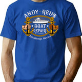 Andy And Red'S Boat Repair Zihuatanejo Mexico Dks T-Shirt for Men & Women, T-Shirts Graphic Tee - Blue