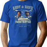 Andy Red'S Fishing Charters Worn T-Shirt for Men & Women, T-Shirts Graphic Tee - Blue