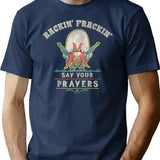 Angry Cowboy Dks Worn T-Shirt for Men & Women, T-Shirts Graphic Tee - Navy