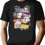 Anime Design T-Shirt for Men & Women, T-Shirts Graphic Tee - Black