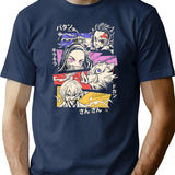 Anime Design T-Shirt for Men & Women, T-Shirts Graphic Tee - Navy