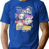 Anime Design T-Shirt for Men & Women, T-Shirts Graphic Tee - Blue