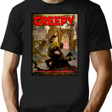 Another Great Vintage Creepy Magazine Cover T-Shirt for Men & Women, T-Shirts Graphic Tee - Black
