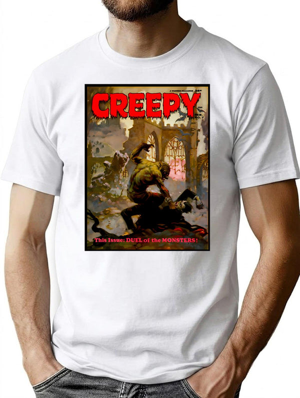 Another Great Vintage Creepy Magazine Cover T-Shirt for Men & Women, T-Shirts Graphic Tee - White