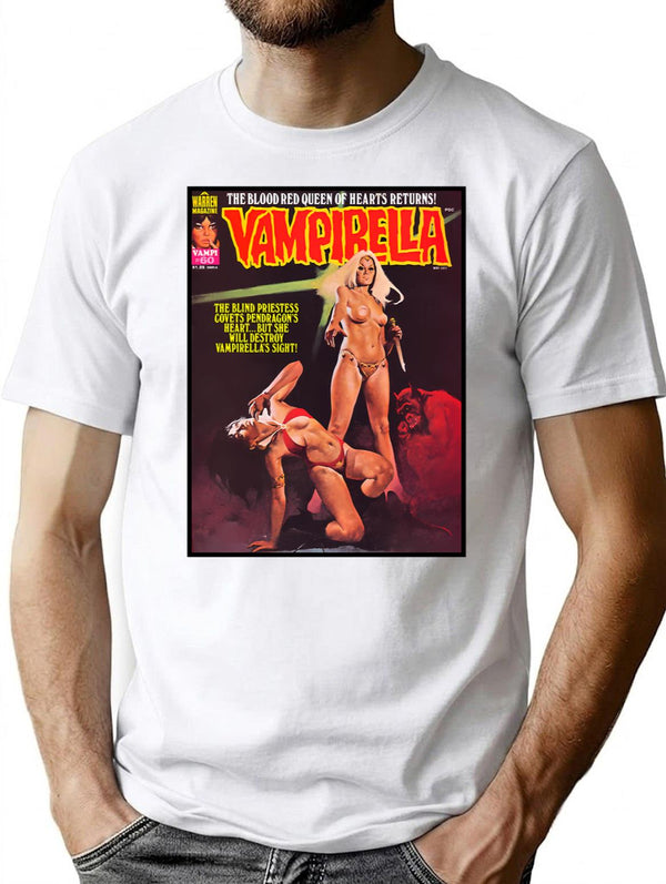 Another Great Vintage Vampirella Magazine Cover 58 T-Shirt for Men & Women, T-Shirts Graphic Tee - White