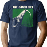 Ant-Based Diet Anteater T-Shirt for Men & Women, T-Shirts Graphic Tee - Navy