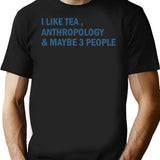 Anthropolgy T-Shirt for Men & Women, T-Shirts Graphic Tee - Black