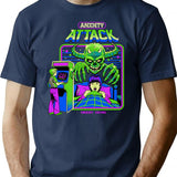 Anxiety Attack T-Shirt for Men & Women, T-Shirts Graphic Tee - Navy