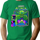 Anxiety Attack T-Shirt for Men & Women, T-Shirts Graphic Tee - Green