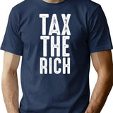 Aoc Tax The Rich Retro Vintage Anti (1) T-Shirt for Men & Women, T-Shirts Graphic Tee - Navy