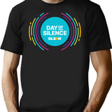 April 23Rd National Day Of Silence Graphic Glsen T-Shirt for Men & Women, T-Shirts Graphic Tee - Black