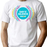 April 23Rd National Day Of Silence Graphic Glsen T-Shirt for Men & Women, T-Shirts Graphic Tee - White