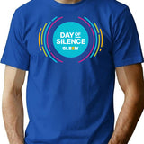 April 23Rd National Day Of Silence Graphic Glsen T-Shirt for Men & Women, T-Shirts Graphic Tee - Blue