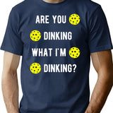 Are You Dinking What I'M Dinking Pickleball T-Shirt for Men & Women, T-Shirts Graphic Tee - Navy