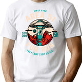 Area 51 Fun Run Best Selling Design Darks T-Shirt for Men & Women, T-Shirts Graphic Tee - White
