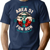 Area 51 Fun Run Best Selling Design Darks T-Shirt for Men & Women, T-Shirts Graphic Tee - Navy
