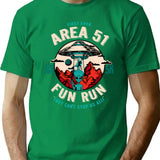 Area 51 Fun Run Best Selling Design Darks T-Shirt for Men & Women, T-Shirts Graphic Tee - Green