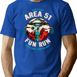 Area 51 Fun Run Best Selling Design Darks T-Shirt for Men & Women, T-Shirts Graphic Tee - Blue