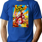Army Of Darkness Evil Dead Japanese Movie Poster T-Shirt for Men & Women, T-Shirts Graphic Tee - Blue