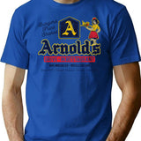 Arnold'S Drive In Restaurant Ii Happy Days Lts Worn T-Shirt for Men & Women, T-Shirts Graphic Tee - Blue
