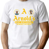 Arnold'S Drive In Restaurant With Owners T-Shirt for Men & Women, T-Shirts Graphic Tee - White