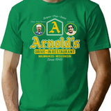 Arnold'S Drive In Restaurant With Owners T-Shirt for Men & Women, T-Shirts Graphic Tee - Green