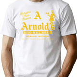 Arnold'S Drive In Worn T-Shirt for Men & Women, T-Shirts Graphic Tee - White