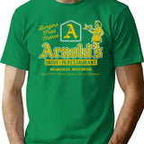 Arnold'S Drive In Worn T-Shirt for Men & Women, T-Shirts Graphic Tee - Green