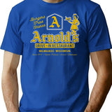 Arnold'S Drive In Worn T-Shirt for Men & Women, T-Shirts Graphic Tee - Blue