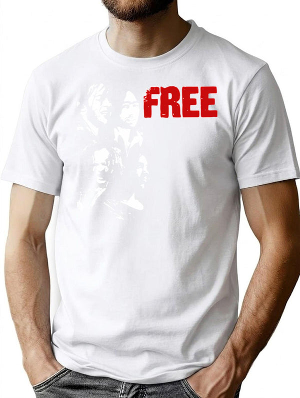 Art Free Funny Gifts Boys Girls Vintage T-Shirt for Men & Women, T-Shirts Graphic Tee - White