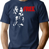 Art Free Funny Gifts Boys Girls Vintage T-Shirt for Men & Women, T-Shirts Graphic Tee - Navy