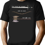 Art Picture Funny Gifts Vintage T-Shirt for Men & Women, T-Shirts Graphic Tee - Black