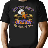 Atomic Ant Gym Worn T-Shirt for Men & Women, T-Shirts Graphic Tee - Black