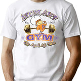 Atomic Ant Gym Worn T-Shirt for Men & Women, T-Shirts Graphic Tee - White