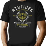 Atreides Spice Mining (Dune Tm 2021 Legendary. All Rights Reserved. ) T-Shirt for Men & Women, T-Shirts Graphic Tee - Black