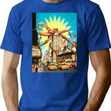Attack Of The Octopus (In Nyc) T-Shirt for Men & Women, T-Shirts Graphic Tee - Blue