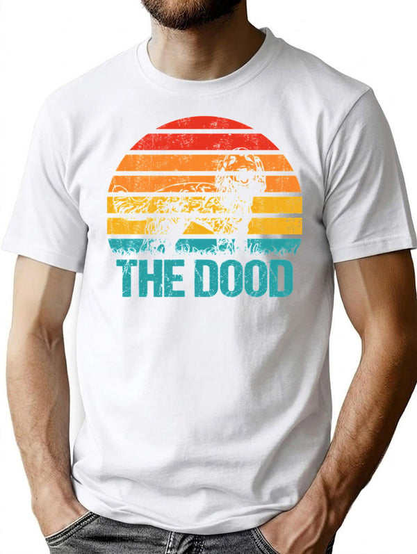 Australian Labradoodle Vintage Retro T-Shirt for Men & Women, T-Shirts Graphic Tee - White