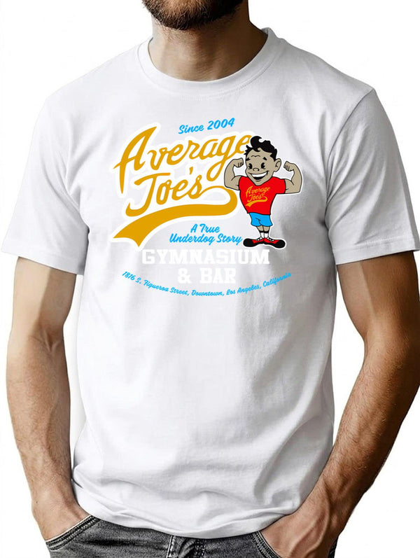 Average Joe'S Gymnasium And Bar T-Shirt for Men & Women, T-Shirts Graphic Tee - White